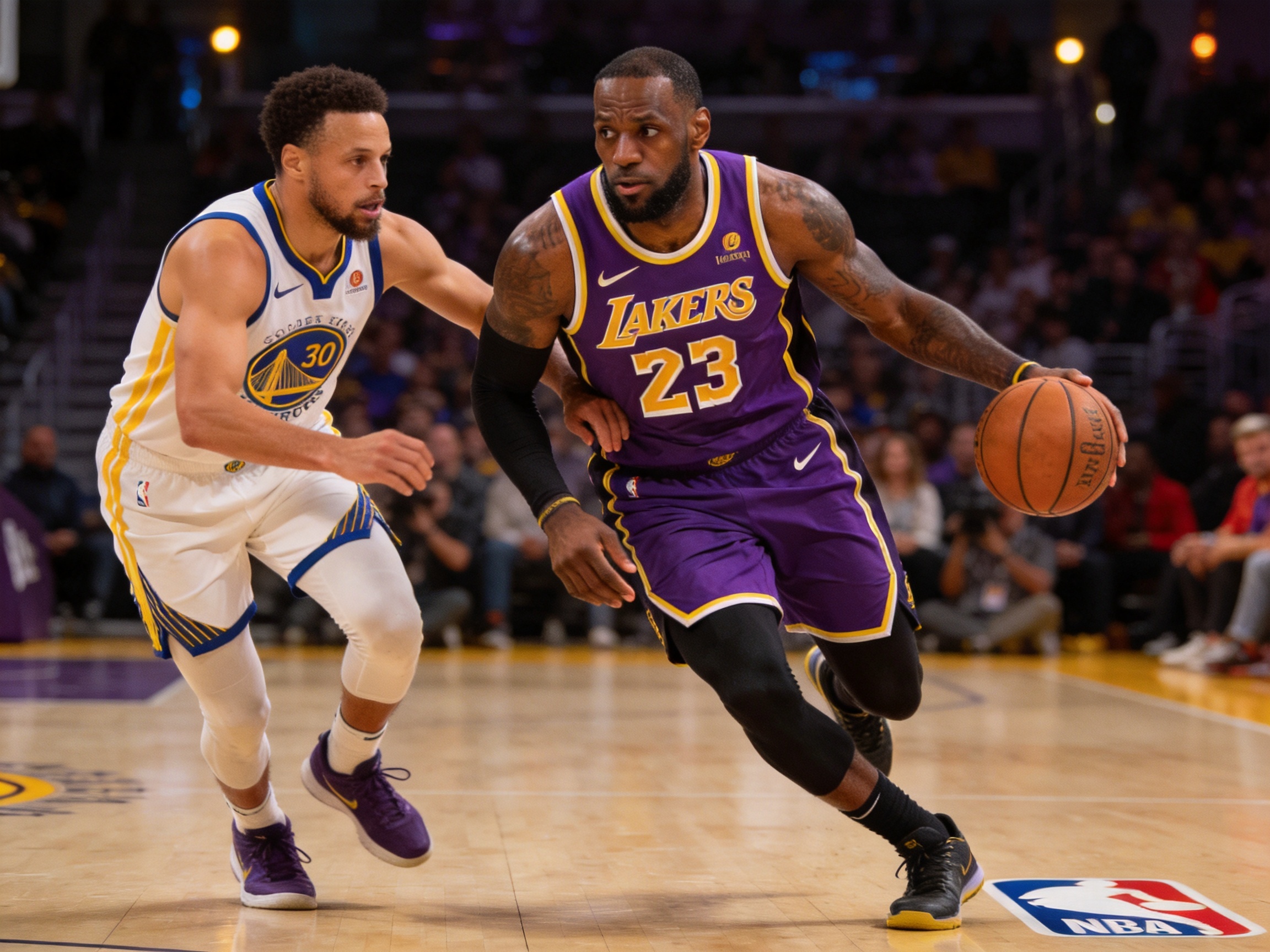 NBA季后赛精彩集锦 湖人vs勇士